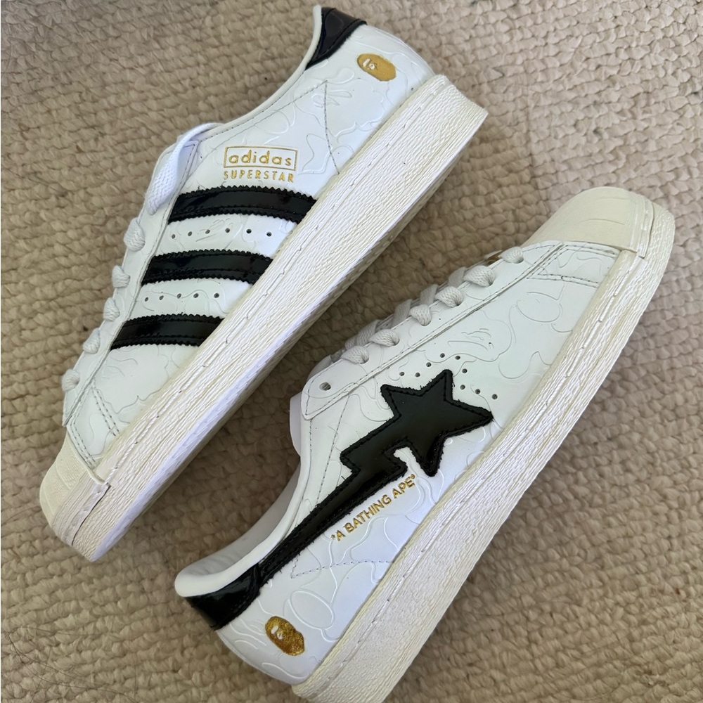 adidas x a bathing ape superstars